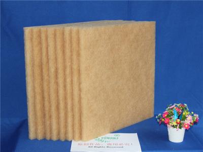 China Brown High Temperature Filter Media , Synthetic Air Filter Media 20M Length for sale