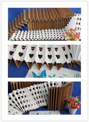 China Eco - Friendly Concertina Overspray Kraft Pleated Filter Paper 250Pa Final Pressure for sale