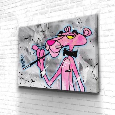 China Wholesale Waterproof Low Price Printing Wall Decor Canvas Style POP Art Gift Pink Wall Art Canvas for sale