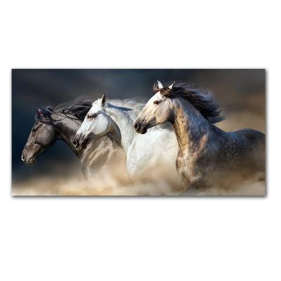 China Waterproof Running Horse Canvas Animal Art Horses Art Picture Working Painting for sale