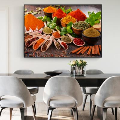 China Waterproof Art Kitchen Room Wall Art Kitchen Theme Decor Prints Kitchen Canvas Wall Art Paintings for sale