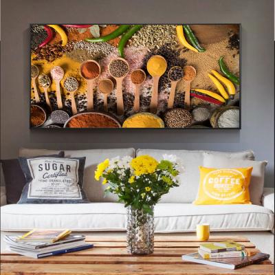 China Waterproof Spices Modern Wall Art Decor Painting Print On Kitchen Table Room Decoration Posters And Prints Canvas for sale