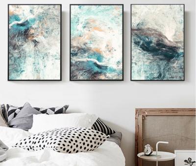 China Waterproof Modern Simplicity Pictures Canvas Living Room Decoration Wall Painting Modular Abstract Art for sale