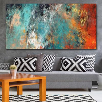 China Colorful Waterproof Large Size Clouds Pictures Wall Decor Abstract Art Home Oil Painting for sale