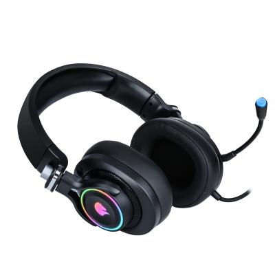 China SAMA Lightweight Rotating Earmuff Headset Gamer RGB Breathing Lightweight Headphones With Microphone for sale