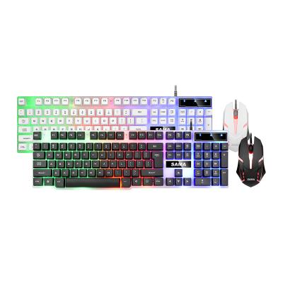 China Backlit Combo Switchable Mouse Mechanical Keyboard Switch SAMA 4 Color Gaming Keyboard Combos for sale