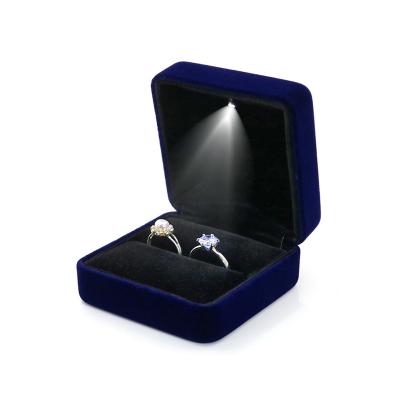 China China Handmade Manufacturers Plastic Recycled Luxury Jewelry Packaging Box Led Ring Pendant Necklace Diamond Jewlery for sale