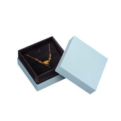 China Handmade UPPER Bottom Blue Jewelry Packaging For Ring Diamond Gold Silver Jewelry Simple Pendant Bracelet for sale