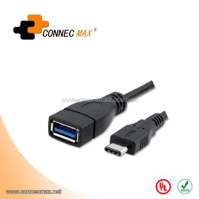 China USB 3.1 OTG Cable USB 3.0 AF To USB-C Type 3.1 C Male OTG Data Cable Connector Adapter For Macbook Nokia N1 Hard for sale