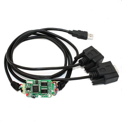 China usb rs232 to serial converter FT232RL chipset 2 port RS232 to usb win8 XP cable converter driver for sale