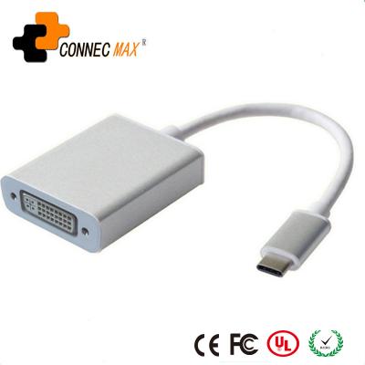 China High Quality 2018 Laptop USB 3.1 Type C Male To DVI Female Monitor 1080P Adapter / Connector Cable for sale