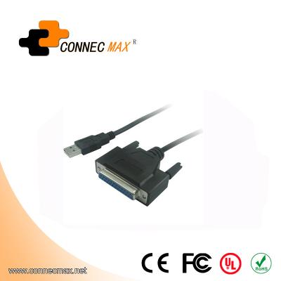 China Connect PC to Printer USB to DB25 IEEE-1284 Parallel Printer Adapter Cable for sale