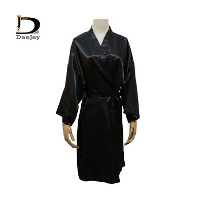 China QUICK DRY OEM ODM Hot Selling Loungewear Long Sleeve Satin Maxi Dress Bridesmaid Women Silky Maxi Sleep Dress for sale