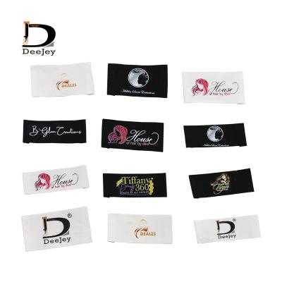 China Washable Custom Logo Apparel Brands MainTags For Wig Printed Label Name Tags Low Moq for sale