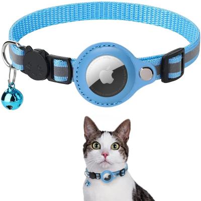 China Wholesale Hot Selling Gps Multi Color Lights PNB 2023 Nylon Tactical Training Dog Collar With Airtag Holder for sale