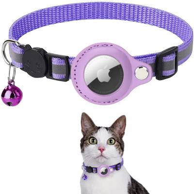 China Hot Selling Light PNB Cat Collar Apple AirTag Available Prevent Lose Multi Color Adjustable Collar For Pet Cat for sale