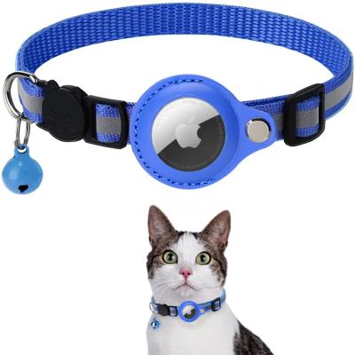 China Lights PNB Bell Reflective Hot Sales Dog Cat Airtag Collar Anti-Lost Sounds Border Safe Positioning Tracker Cat Collars for sale