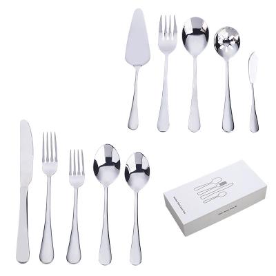 China Durable Stainless Steel Dinnerware Set Knife, Fork, Spoon And Spoon Serving Mirror Polished for sale