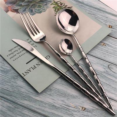 China Sustainable Luxury Stainless Steel SS304 Flatware Set Flatware Set Dinnerware Set For Wedding Party Gift for sale