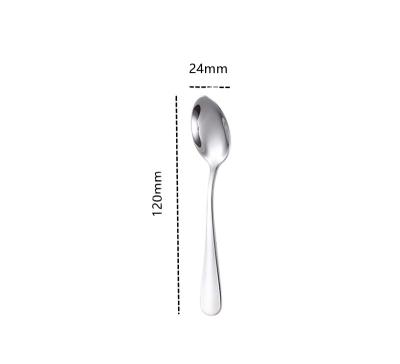 China Sustainable Coffee Stainless Spoon With Engrave Logo With Mirror Polishing for sale