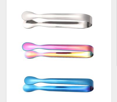 China Sustainable Mini Sugar Cube Ice Tongs Stainless Steel Food Grade Premium Tongs for sale