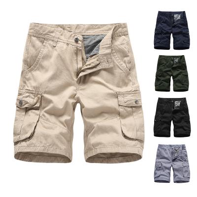 China 2022 Hot Selling Anti-Wrinkle Summer Man Workout Wear Side Pocket Buttons Loose Cargo Pants Men Shorts Pants for sale