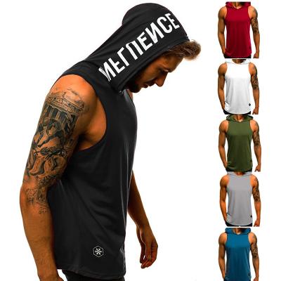 China Wholesale 2022 New Arrivals QUICK DRY Sport Casual Sleeveless Hoodie Logo Sport Vest Outside Custom Cotton Vest Man for sale