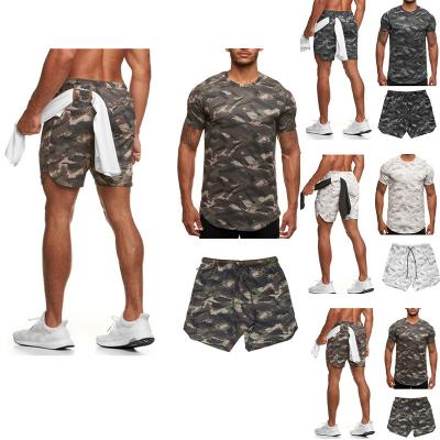 China Wholesale QUICK DRY Sweat Suits Summer Camouflage Mens Short Sets Men Short Tracksuit Men Sets Tracksuit 2022 for sale