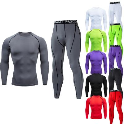 China Men's Breathable Jogger Sets 2022 High Quality Quick Dry Breathing Men Two-Piece Gym Set Fitness Sets Men for sale