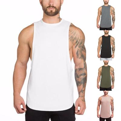 China Wholesale QUICK DRY summer men tank tops custom clothing mens singlet tank tops for men fit cotton sleeveless elastic plain tank tops for sale