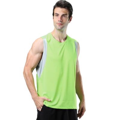 China High Quality Custom Men QUICK DRY Singlet Gym Tank Top Men Patchwork Training Vest Logo Vest Mens Casual Sleeveless for sale