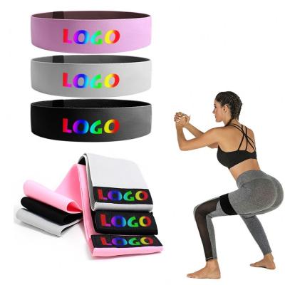 China Factory Durable Circle Nylon Custom Wholesales 4mm Colorful Sport Elastic Pilates Fitness Training Band for sale