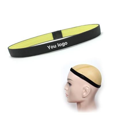 China Eco-friendly Custom Fitness Sport Cycling Recycling Headband Gym Running Elastic Logo Sweat Absorbing Headband for sale