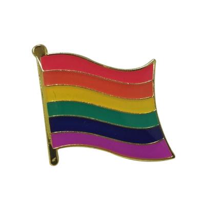 China Europe LGBT GAY PRIDE RAINBOW FLAG Lapel Pin for sale