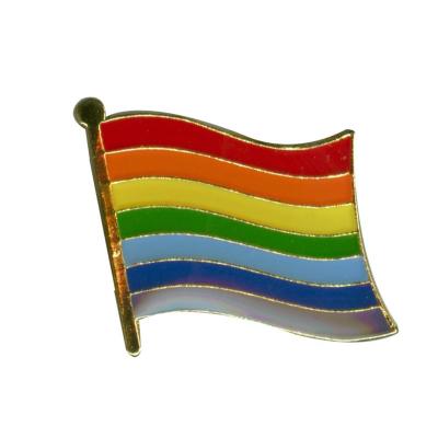 China Europe Gay Pride Rainbow Flag Lapel Pin for sale