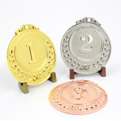 China Europe Factory Price Metal Zinc Alloy Die Medal Champion Sport Gold Medal Universal Trophy for sale