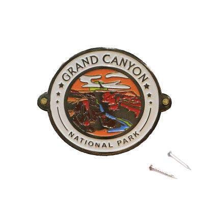 China Grand Canyon National Park of Africa Hiking Stick Medallion Badge for sale