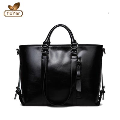 China Best Selling High Quality Genuine Leather Lady Leather Fashion Cow Wax Oil Genuine Leather Handbags For Women for sale