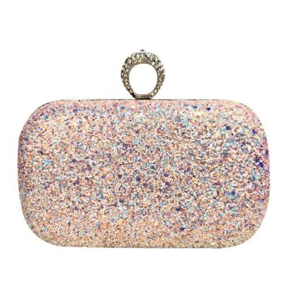 China Rhinestines Manufacturer New Lady's Purse High Quality Pure Handmade Rhinestone Evening Clutch Bag for sale