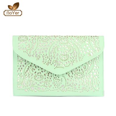 China 2016 PU Fashion Wallet Ladies Purses Hollow Out Clutch Bags For Women for sale