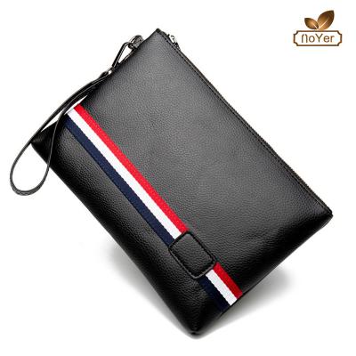 China Leather Clutch Leather Men's Envelope Wallet Classic Classic Design Mobile Phone Business Bag for sale