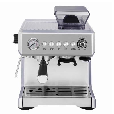 China Double Group Professional Smart Commercial Semi Automatic Boiler Hotel Stainless Steel Italian Espresso Machine With Milk Frother for sale