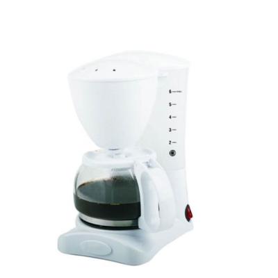 China Easy Operation White Drip Automatic Home Coffee Maker With Glass Pot Drip Coffee Maker for sale