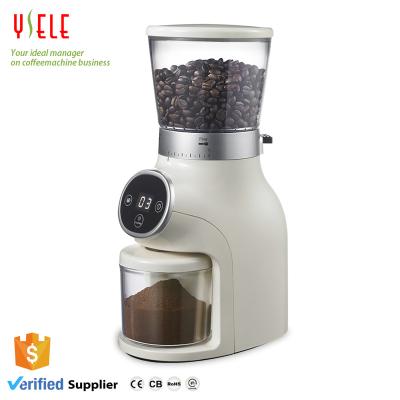 China Adjustable Coffee Bean Grinding Machine Stainless Steel Powder Touch Screen Commercial Electric Automatic Conical Burr Grinder for sale