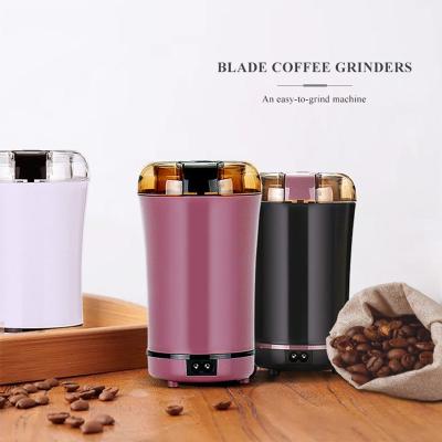 China Hotel Mini Electronic Home Espresso Coffee Bean Spice Grinder Food Processor Multifunctional Coffee Grinder for sale