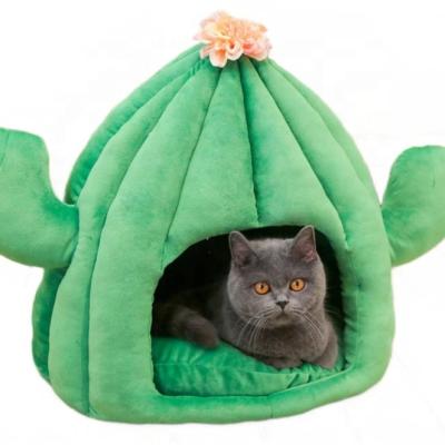 China Sustainable UK USA Stock Warehouse Ultra Soft Cushion Fluffy Washable Plush Round Sofa Luxury Cat Bed Dog Eco Friendly Pet Beds for sale