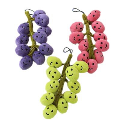 China Cozy Custom Promotional Toy Filled Plush Fruit Grape Purple Red Green Toy Living Room Decorations for sale