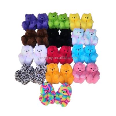 China Cushioning Teddy Bear Slipper Adult /Kids/Toddler Size Teddy Bear Slipper Indoor Slipper for Children and Women for sale