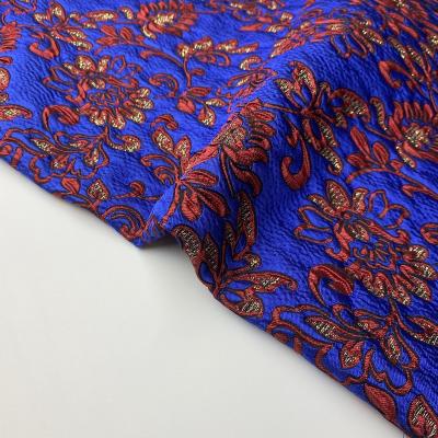 China Bluey Digital Printed Design Brocade Jacquard QUICK DRY Fabric By The Yard For Dress for sale