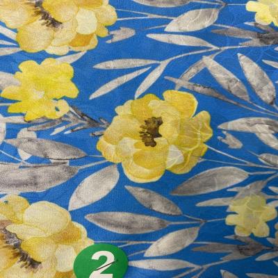 China Wholesale Double Faced Banana Print Satin Chinese Dress Textile Green Brocade Fabric for sale